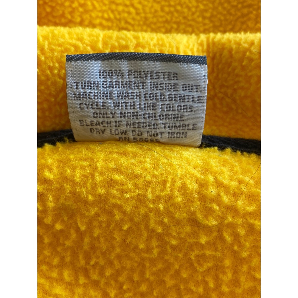 Nordstrom Mens Fleece Vest Size Medium Yellow Full Zip Fisherman Preppy Nautical - Picture 6 of 7